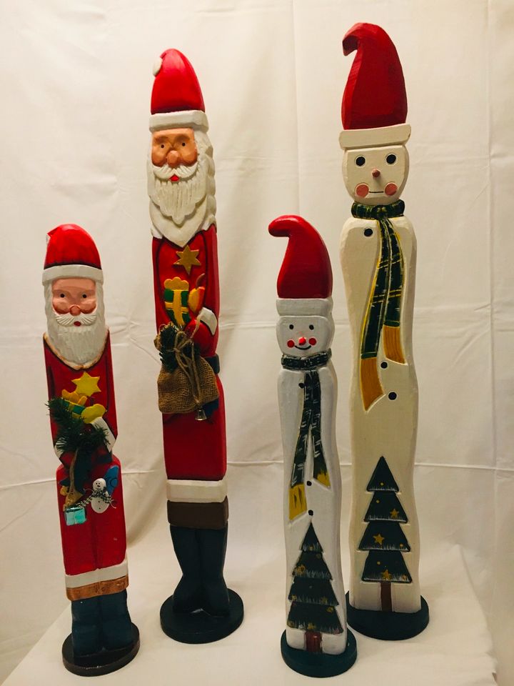 Weihnachten Deko Holz, Nikolaus / Schneemann - XXL/XXS ☆ NEU ☆ in Brühl