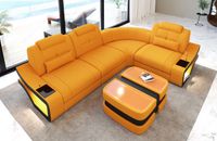 Polstersofa Elena L Form Stoff mit USB und LED Beleuchtung Berlin - Treptow Vorschau