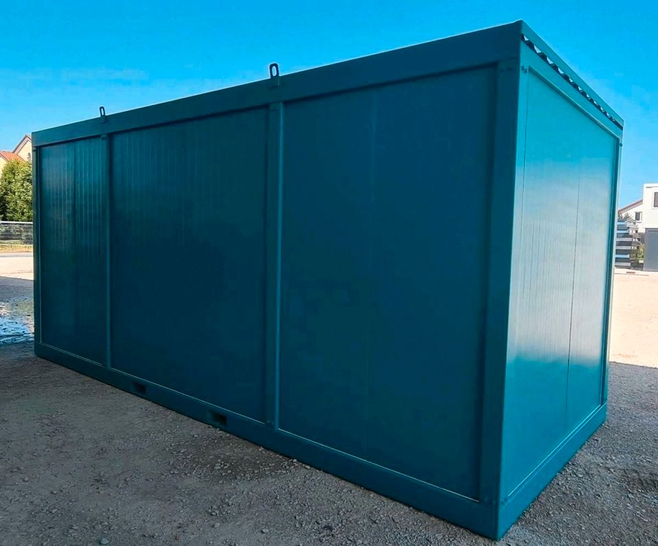 ⭐ Baucontainer - Made in Germany ⭐ Zertifiziertes Qualitätsprodukt - 2 Jahre Garantie - Sicher - Trocken - Vollausgestattet - Isoliert - Stapelbar - Schlüsselfertig - Baubüro Containerbüro Office neu in Brunnen