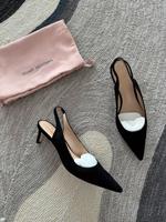 Stuart Weitzman - schwarze spitze Slingback Pumps Veloursleder 39 Berlin - Mitte Vorschau