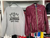 Adidas Originals Jacke Pullover S Regen Rot grau Windbreaker Nordrhein-Westfalen - Paderborn Vorschau