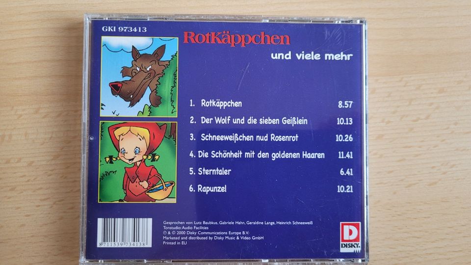 CD ROTKÄPPCHEN und viele mehr * Märchen * Hörspiel in Viersen