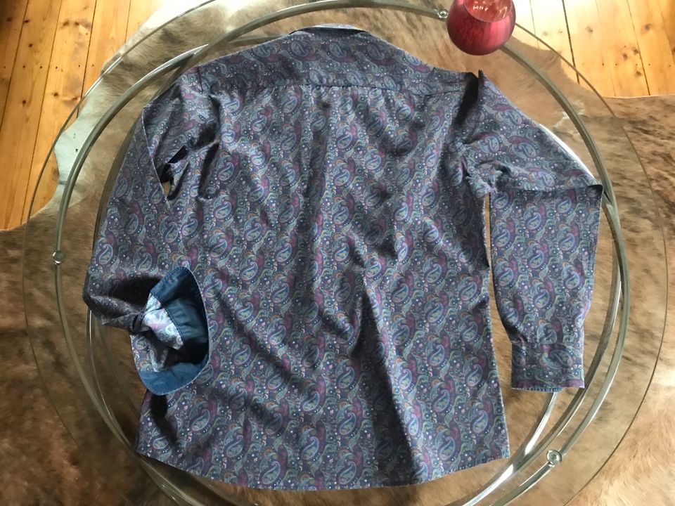 ☀️ HATICO sport ☀️ Hemd im Paisley - Muster - 100% Premium Cotton in Mechernich