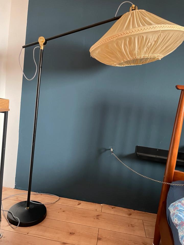 Mid Century Plissee Lampe 50er 70er Stehlampe Vintage DDR Ikea in Eberswalde