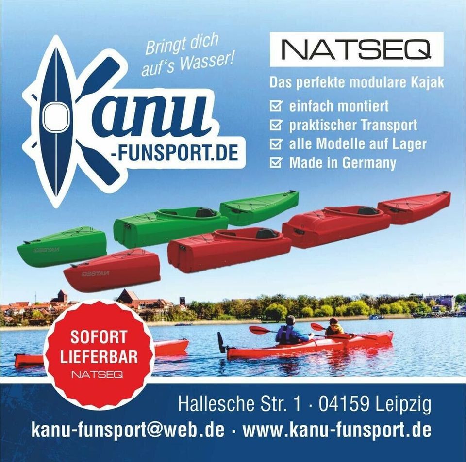 NATSEQ Modul Kajak SOLO NEU Kayak teilbar Tourenkajak Seekajak in Leipzig