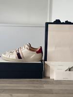 GUCCI Ace "Gucci Band" Low Top Sneakers In White Saarland - Püttlingen Vorschau