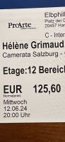 1 Ticket Elbphilharmonie Helene Grimaud am 12.06.2024 Hamburg-Nord - Hamburg Winterhude Vorschau