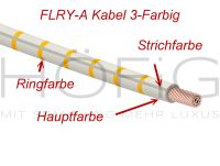 FLRY-A Kabel 0,50mm² Dreifarbig Weiß / Grau / Gelb I-BUS E39 E38 Bayern - Emskirchen Vorschau