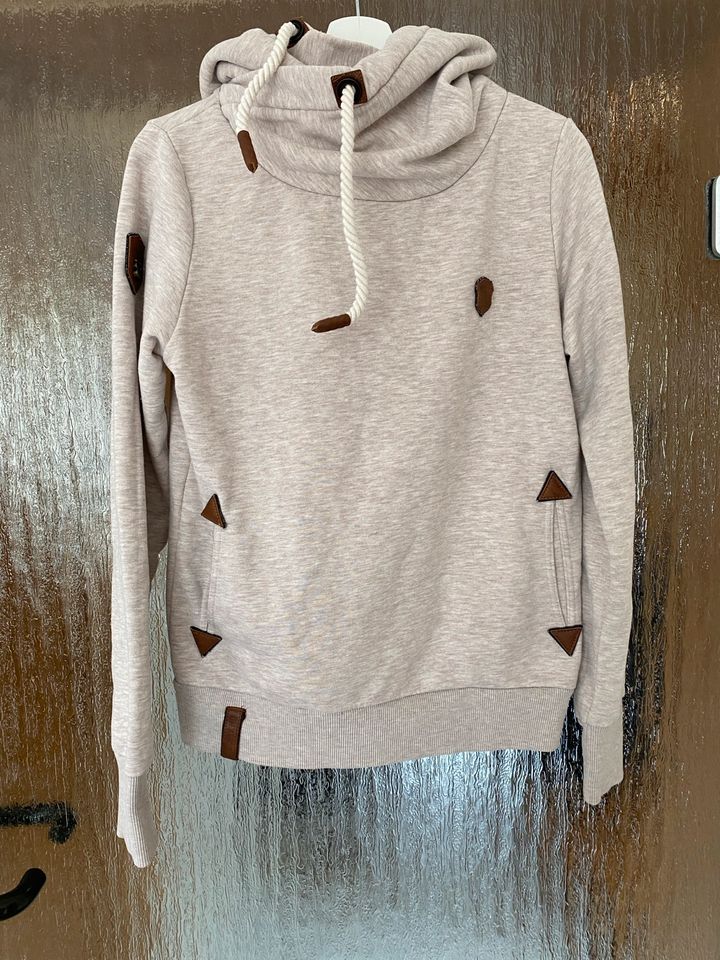 Schöner Naketano Hoodie Kapuzenpullover Pulli Gr. L Grau in Heuchelheim