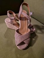Sandalen grau Platoe Keilabsatz Gr.40 Bayern - Lindau Vorschau