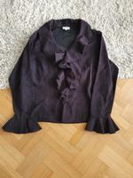 ♥️ Volant Rüschen Velour Bluse Hemd Oberteil Select Büro Party Niedersachsen - Loxstedt Vorschau