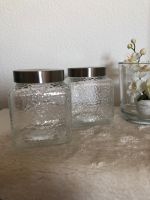 2 Gläser mit Deckel, silber, eckig, Bonbons, Leuchten, Deko, NEU! Saarland - Losheim am See Vorschau