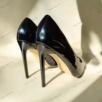 High Heels Peep Toe Pumps schwarz Lack Größe 42 Berlin - Hellersdorf Vorschau
