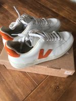 VEJA Sneaker Extra-White Pumpkin 2x getragen Bayern - Bad Reichenhall Vorschau