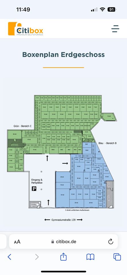 Lagerfläche/Box 1-42m² Günstig u.Sofort Pforzheim-Stadt 25%Rabatt in Pforzheim