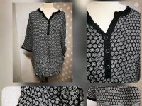 Tunika Bluse 100%Viskose  schwarz Weiss Gr. 54 Essen - Essen-Borbeck Vorschau