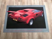 Lamborghini Countach 5000S Rot・Poster・Vintage・1987・NOS・99x68cm Hessen - Hattersheim am Main Vorschau