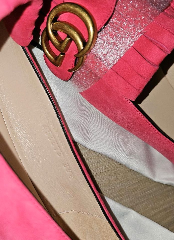 Gucci GG Marmont Wildleder-Flats Pink ❤️Original NEU in Steinfurt