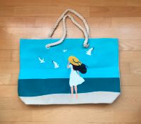 Canvas Freizeit Tasche mit Kordelgriffen Sommer Meer Sand Bayern - Königsbrunn Vorschau