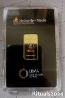 Heimerle+Meule 10g Gramm Goldbarren - 999,9 Feingold im Blister Bayern - Waldsassen Vorschau
