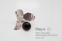 Handgefertigter mexikanischer Ring aus 925er Silber mit Onyxstein Rheinland-Pfalz - Langsur Vorschau