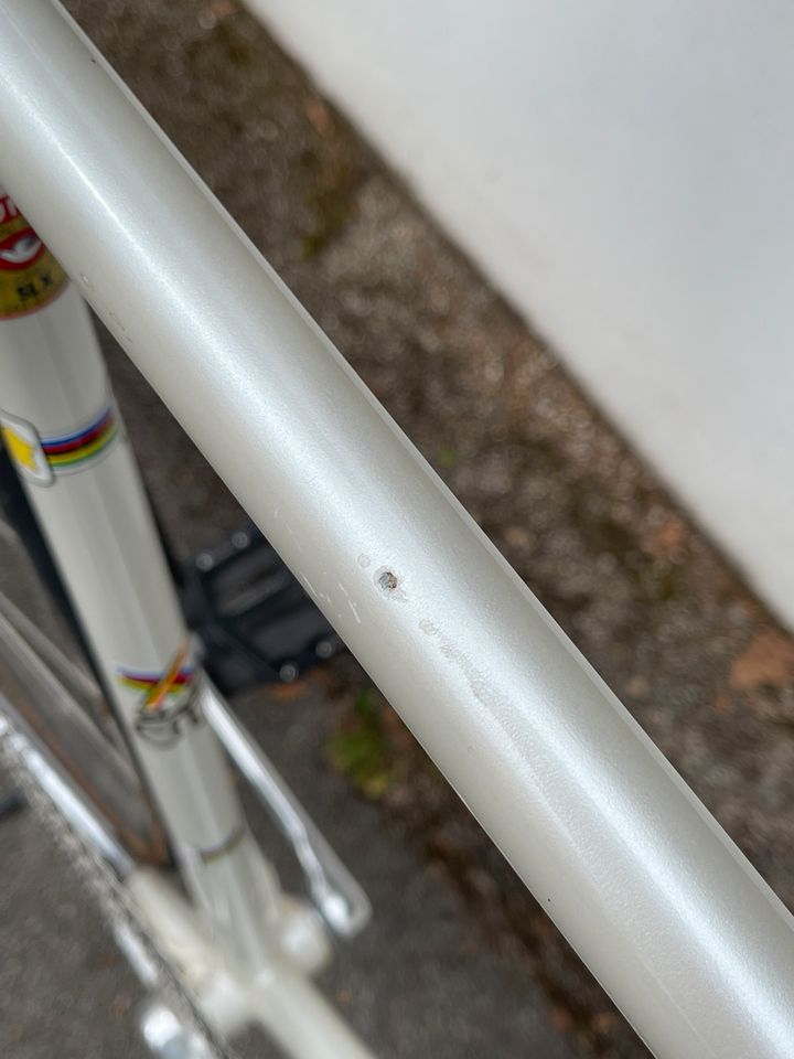 Eddy Mercx Pearl White Pista Track Bahnrad RH 57cc in Gräfelfing