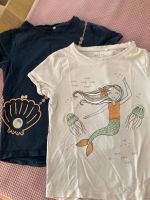 2 T-Shirts, Name it, Meerjungfrau, Muschel, Gr. 116 Bayern - Waldershof Vorschau