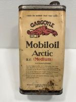 GARGOYLE 30'S MOBILOIL ARCTIC CAN MOBIL OIL GARAGE DISPLAY Öldose Sachsen-Anhalt - Niemberg Vorschau