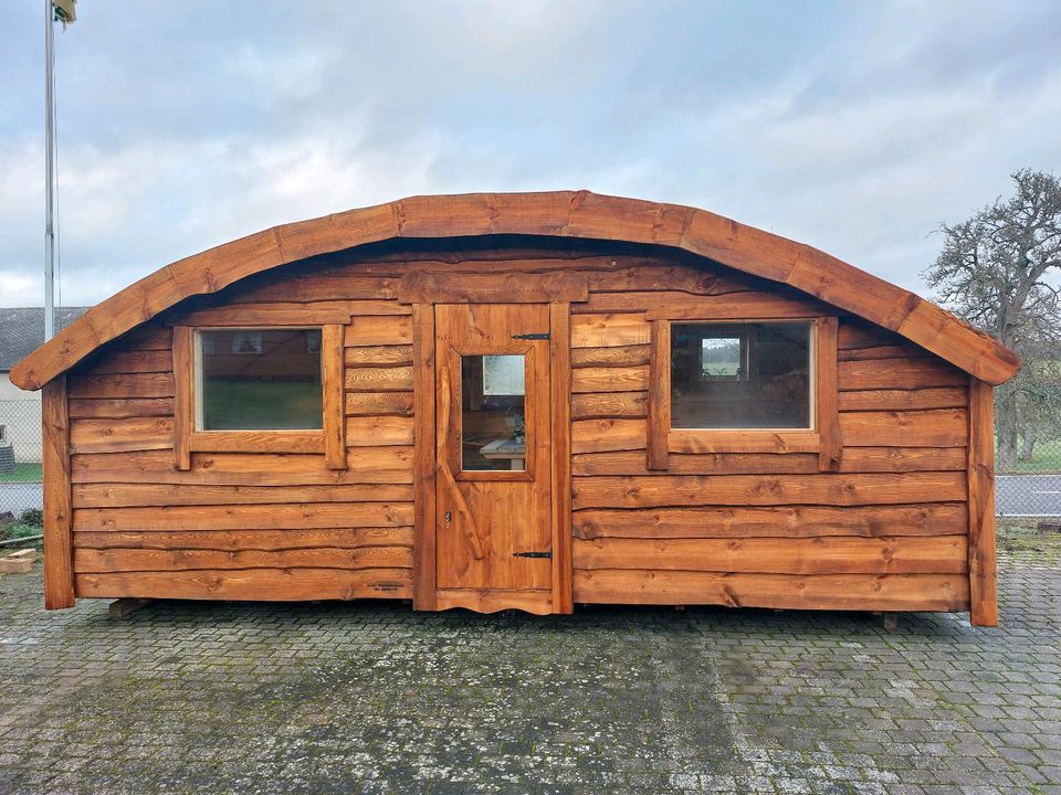 Campinghaus Campingfass Tinyhouse Jagdhütte Gästehaus Schlaffass in Hecken