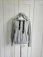 Hoody Kapuzenpulli Pulli mit Kapuze grau meliert mit Glitzer Berlin - Tempelhof Vorschau