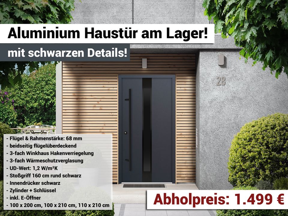 AKTION Aluminiumhaustür Haustür anthrazit 1499 € in Homberg (Efze)