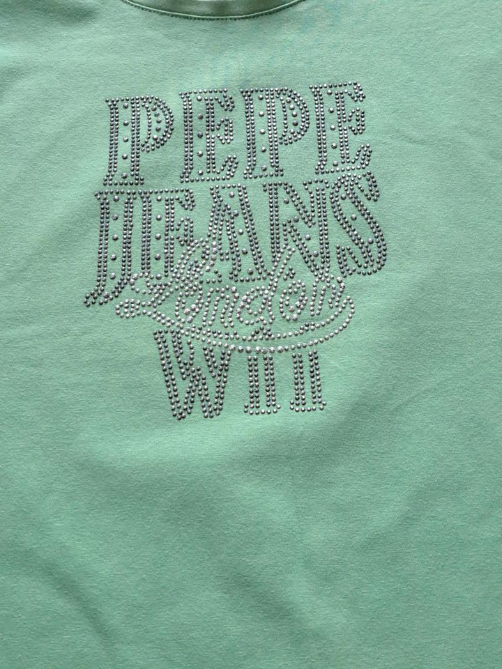 Pepe Jeans hübsches T Shirt grün 38 in Weidenbach