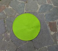 Dünner runder Teppich in grün und pinkrot Bayern - Fürth Vorschau