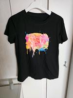 Schwarzes Damen T Shirt mit Aufdruck Größe L Super Zustand Hessen - Hessisch Lichtenau Vorschau