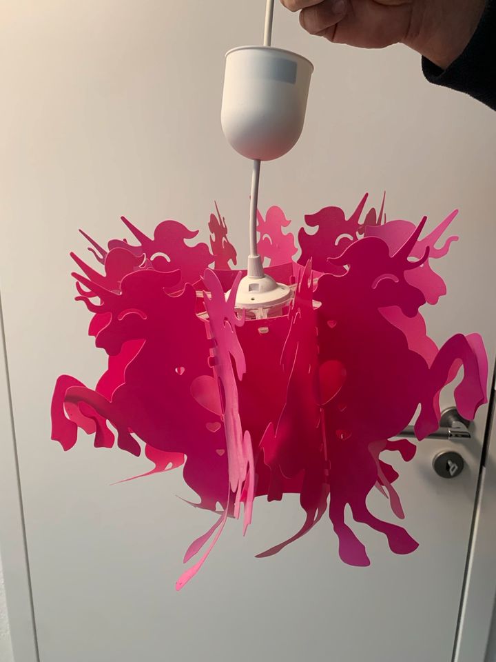 Lampe Einhorn pink zu verschenken in Wirges  