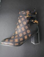 Guess Stiefelette UVP 169€ 4G Logo Muster Gr 38 dunkel braun gold Bayern - Erlangen Vorschau
