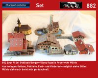 882 Spur N Set Gebäude Bergdorf Burg Kapelle Feuerwehr Mühle Bhf Hessen - Eschwege Vorschau