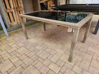 Gartentisch 150x90x74 cm Geflecht Braun Terrassentisch Balkon Sachsen-Anhalt - Halle Vorschau