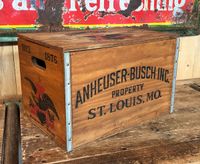 USA BUDWEISER ANHEUSER BUSCH INC US BEER KISTE HOLZKISTE BIER BBQ Nordrhein-Westfalen - Hamm Vorschau