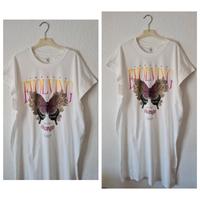 Only Schmetterling Kleid T-Shirtkleid Gr M 38 L 40 weiß pink Baden-Württemberg - Oberkirch Vorschau