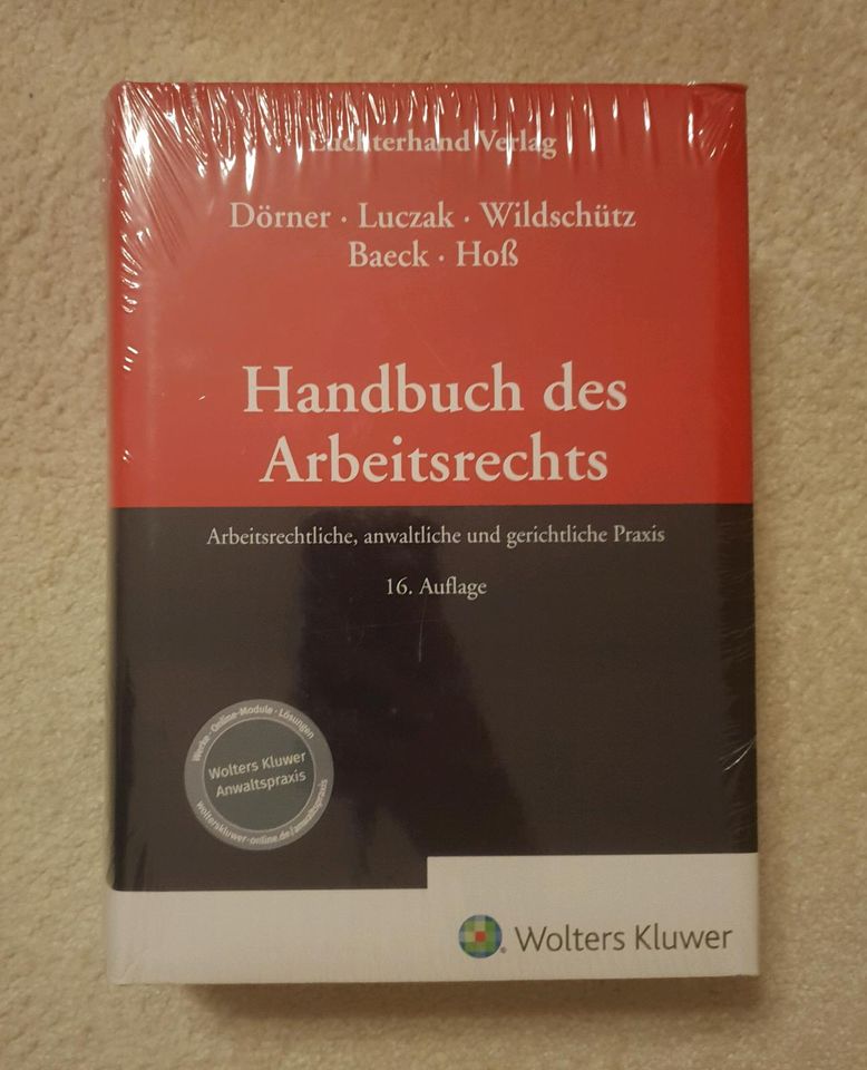 OVP Neu Handbuch des Arbeitsrechts 16. Auflage Wolters Kluwer in Bremen