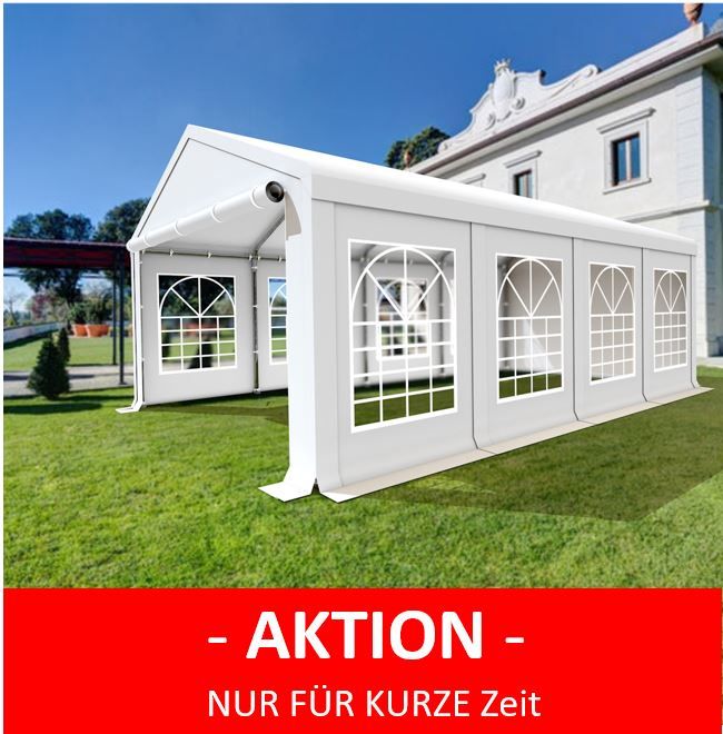XXL Partyzelt 3x6m Festzelt 5x10m Pavillon Gartenzelt mit Fenstern Bierzelt 4x6m 4x8m 5x8m in Berlin