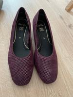 Ballerina Pumps dunkellila/silber Gr. 38 Ara Nordrhein-Westfalen - Langenfeld Vorschau