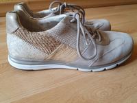Gabor Sneaker beige mit Applikationen und Schimmer Gr. 3,5/ 37 Niedersachsen - Weyhe Vorschau