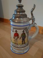 Bierkrug mit Zinndeckel Motiv „Thurn und Taxis“ Nordrhein-Westfalen - Hennef (Sieg) Vorschau