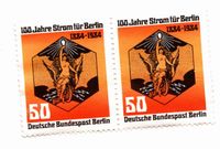 Ungestempelte Doppel-Briefmarke 100 Jahre Strom für Berlin Bayern - Kirchham Vorschau