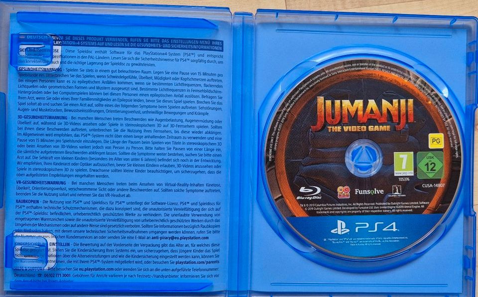 JUMANJI THE VIDEO GAME PS4 / PS5 SPIEL in Graben (Lechfeld)