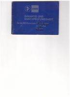 Garantie-und Durchprüfungsheft für die Motorräder ES125,TS125-250 Brandenburg - Altlandsberg Vorschau
