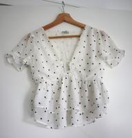 Weiße Polkadot-Bluse (Pimkie, XS) Hamburg-Nord - Hamburg Groß Borstel Vorschau