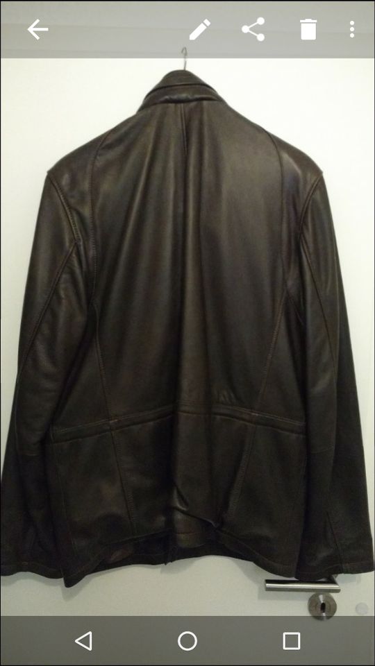 Lederjacke XL 52 54 braun echtes Leder sehr weich Patago in Herne